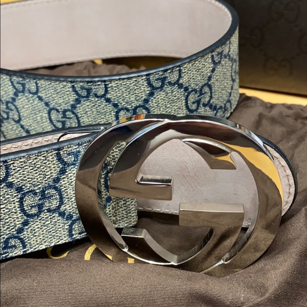Gucci GG Supreme belt with G buckle - Picture 2 of 4